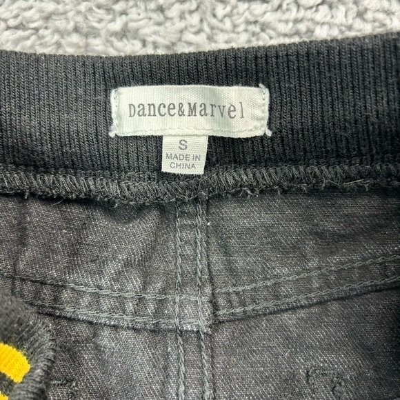 Dance & Marvel Skirt Womens Small Mini Black Distressed Holes Denim Casual Skate - Picture 2 of 3